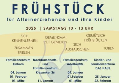 Frühstück für Alleinerziehende und ihre Kinder